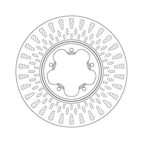 Bremsscheibe Trw DF6514S Trw Single f&uuml;r Ford Vorderachse