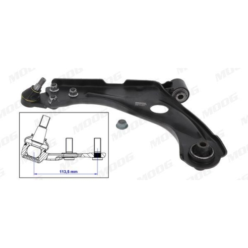 Lenker Radaufh&auml;ngung Moog PE-WP-16529 f&uuml;r Citro&euml;n Opel Peugeot Vauxhall Unten