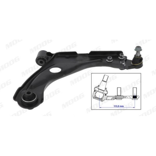 Lenker Radaufh&auml;ngung Moog PE-WP-16530 f&uuml;r Citro&euml;n Opel Peugeot Vauxhall Unten
