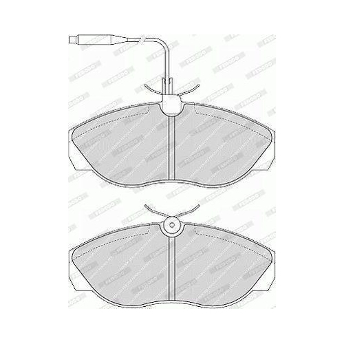 Bremsbelagsatz Scheibenbremse Ferodo FVR967 Premier Eco Friction f&uuml;r Citro&euml;n