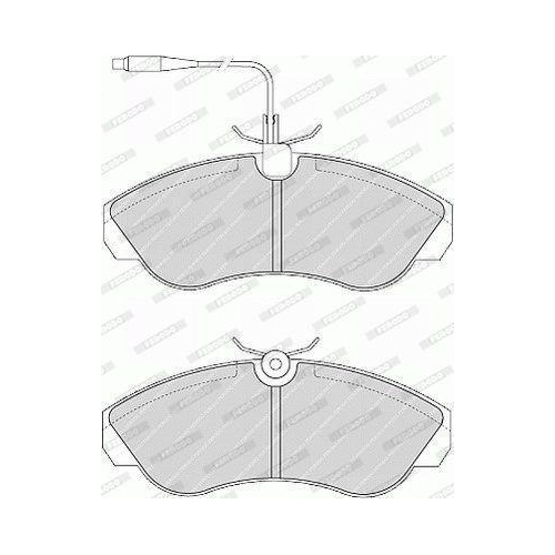 Bremsbelagsatz Scheibenbremse Ferodo FVR968 Premier Eco Friction f&uuml;r Citro&euml;n
