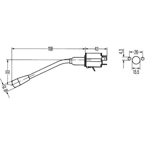 Blinkerschalter Hella 6BA 001 539-001 f&uuml;r International Harv. Iveco Mitsubishi