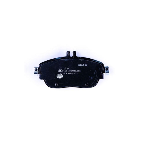 Bremsbelagsatz Scheibenbremse Hella 8DB 355 019-721 f&uuml;r Mercedes Benz Evobus Amc