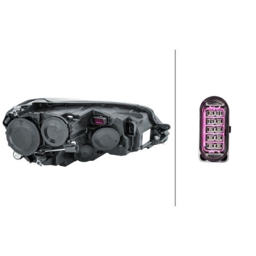 Headlight Hella 1EL 011 956-411 for Audi VW Vw (faw)