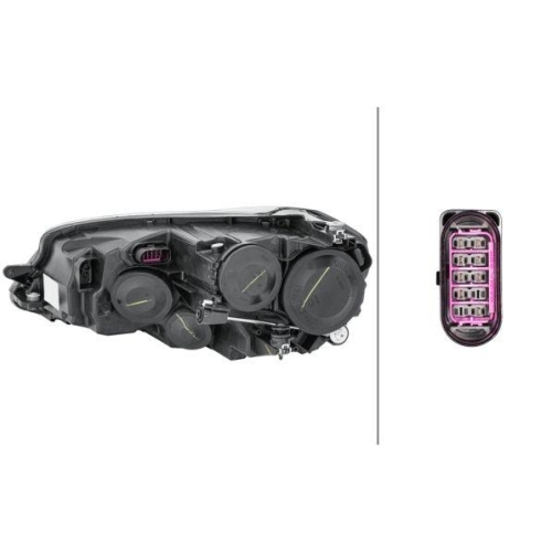 Hauptscheinwerfer Hella 1EL 011 956-421 f&uuml;r Audi VW Vw (faw) Rechts