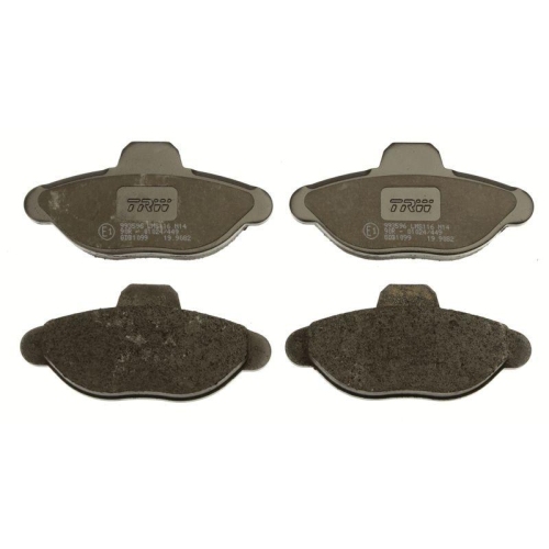 Bremsbelagsatz Scheibenbremse Trw GDB1099 Cotec f&uuml;r Fiat Vorderachse