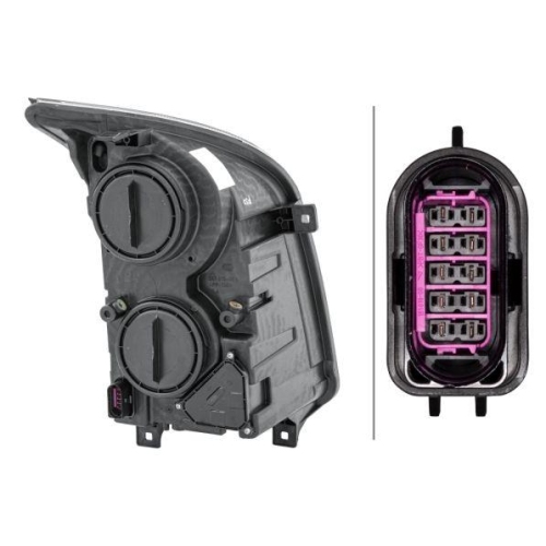 Hauptscheinwerfer Hella 1ER 011 592-051 f&uuml;r VW Links