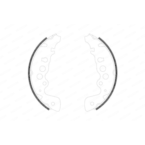 Bremsbackensatz Ferodo FSB578 Premier für Mazda Suzuki Hinterachse