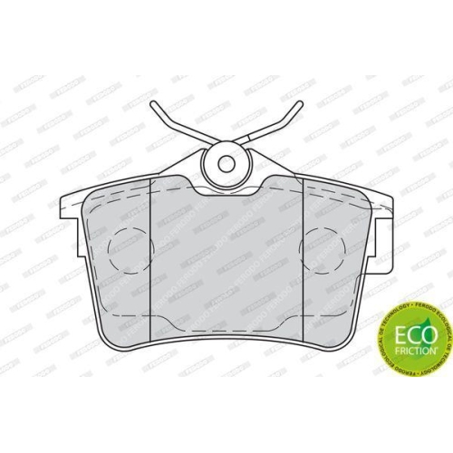 Bremsbelagsatz Scheibenbremse Ferodo FDB4250 Premier Eco Friction f&uuml;r Citro&euml;n