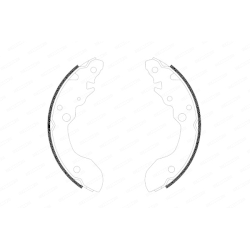 Bremsbackensatz Ferodo FSB579 Premier f&uuml;r Suzuki Hinterachse