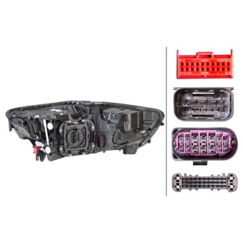 Hauptscheinwerfer Hella 1EX 012 976-111 f&uuml;r Audi Audi (faw) Links