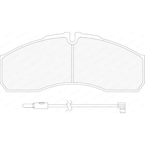Bremsbelagsatz Scheibenbremse Ferodo FVR1977 Premier f&uuml;r Renault Renault Trucks