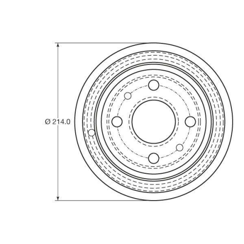 Bremstrommel Trw DB4398 f&uuml;r Fiat Ford Lancia Hinterachse