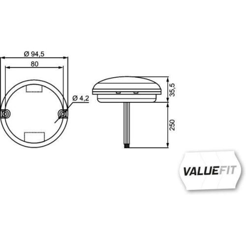Schlussleuchte Hella 2SB 357 028-011 Hella Valuefit f&uuml;r Links Rechts