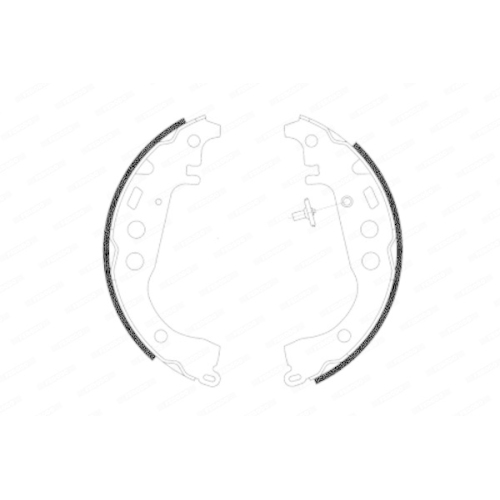 Bremsbackensatz Ferodo FSB582 Premier f&uuml;r Toyota Geely Hinterachse