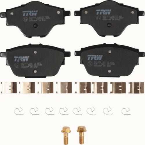 Bremsbelagsatz Scheibenbremse Trw GDB2034 Cotec f&uuml;r Vauxhall Citro&euml;n DS Opel