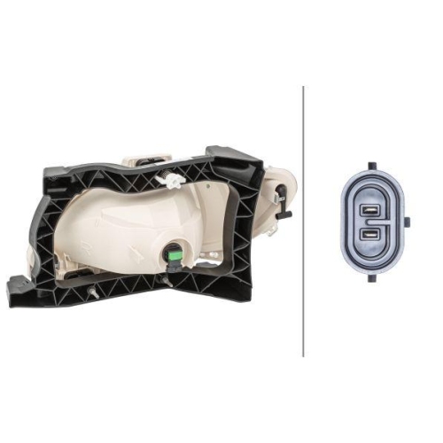 Nebelscheinwerfer Hella 1ND 010 223-221 f&uuml;r Daf Rechts