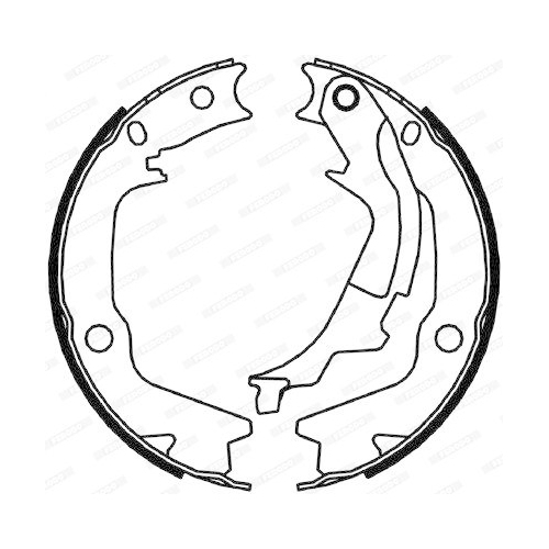 Bremsbackensatz Feststellbremse Ferodo FSB4045 Premier f&uuml;r Suzuki Hyundai Kia