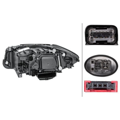Hauptscheinwerfer Hella 1ZT 011 087-921 f&uuml;r Bmw Bmw (brilliance) Rechts