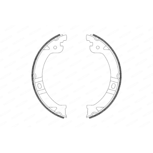 Bremsbackensatz Feststellbremse Ferodo FSB597 Premier für Chrysler Dodge