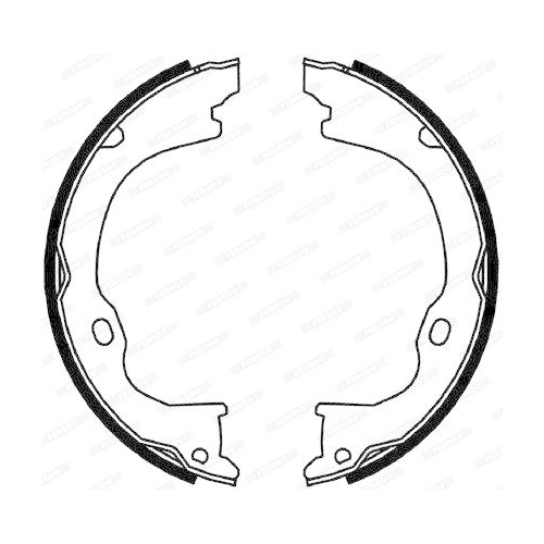 Bremsbackensatz Feststellbremse Ferodo FSB4060 Premier f&uuml;r Dodge Jeep