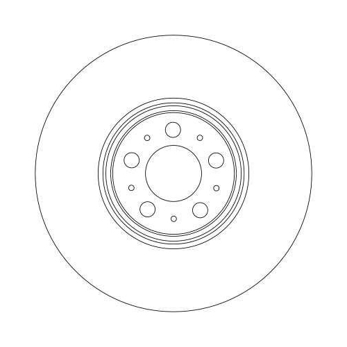 Brake Disc Trw DF4340S Trw Single for Volvo Front Axle