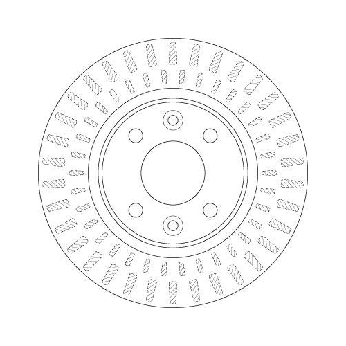 Bremsscheibe Trw DF6534 für Smart Dacia Renault Vorderachse