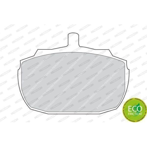 Bremsbelagsatz Scheibenbremse Ferodo FDB832 Premier Eco Friction f&uuml;r Austin