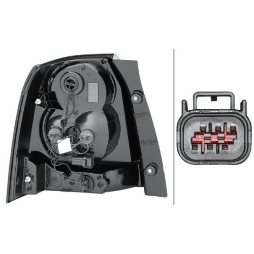 Heckleuchte Hella 2VP 354 814-021 für Land Rover Rechts