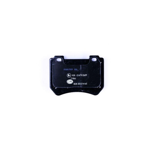 Bremsbelagsatz Scheibenbremse Hella 8DB 355 014-651 f&uuml;r Alfa Romeo Vorderachse