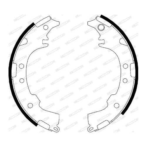 Bremsbackensatz Ferodo FSB621 Premier f&uuml;r Daihatsu Toyota Hinterachse