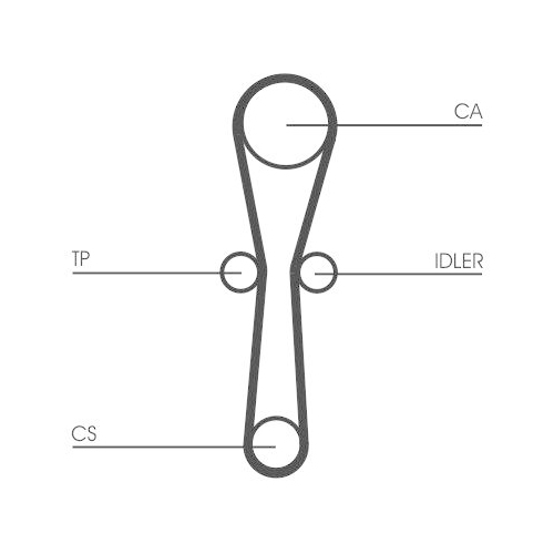 Zahnriemen Continental Ctam CT1041 f&uuml;r MG Rover Land Rover