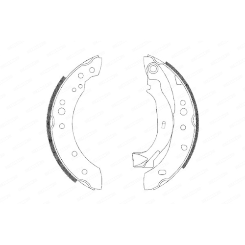 Bremsbackensatz Ferodo FSB626 Premier f&uuml;r Citro&euml;n Peugeot Renault Hinterachse