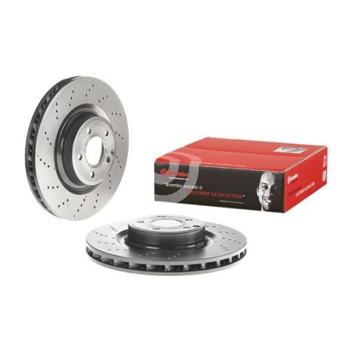 Bremsscheibe Brembo 09.B744.51 Prime Line - Uv Coated f&uuml;r Mercedes Benz