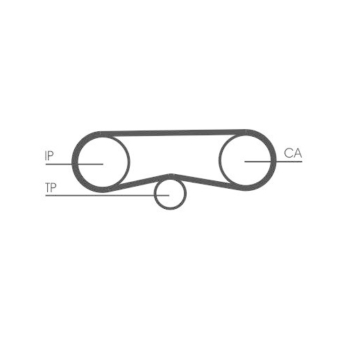 Zahnriemen Continental Ctam CT1018 f&uuml;r Audi Skoda VW