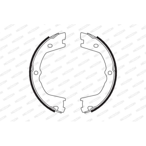 Bremsbackensatz Feststellbremse Ferodo FSB658 Premier f&uuml;r Iveco Hinterachse