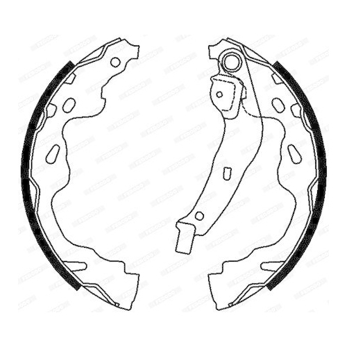 Bremsbackensatz Ferodo FSB672 Premier f&uuml;r Citro&euml;n Opel Peugeot Suzuki Toyota