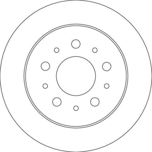 TRW 2X Bremsscheibe Hinterachse f&uuml;r Citro&euml;n Fiat Opel Peugeot Vauxhall