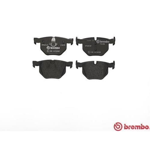Bremsbelagsatz Scheibenbremse Brembo P06033 Prime Line f&uuml;r Bmw Hinterachse