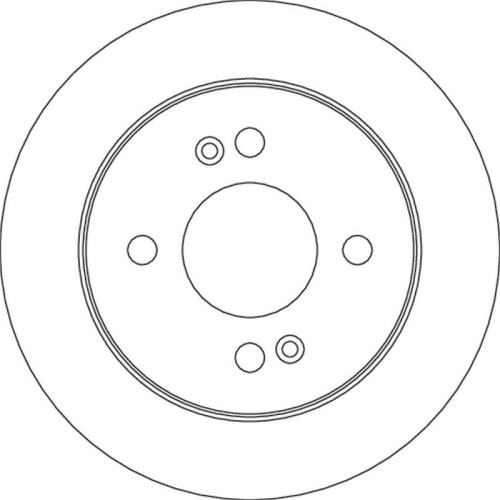 Bremsscheibe Trw DF4801 f&uuml;r Hyundai Kia Hinterachse