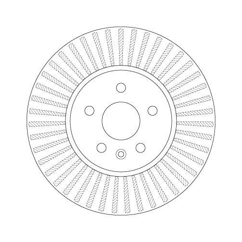 Bremsscheibe Trw DF6629 f&uuml;r Vauxhall Chevrolet Opel Vorderachse
