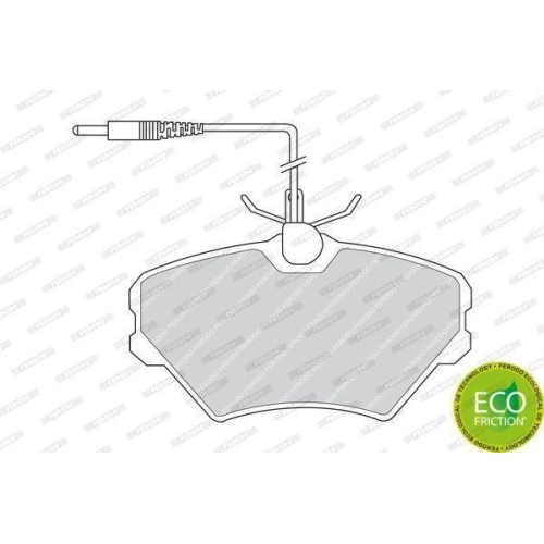 Bremsbelagsatz Scheibenbremse Ferodo FDB972 Premier Eco Friction f&uuml;r Renault