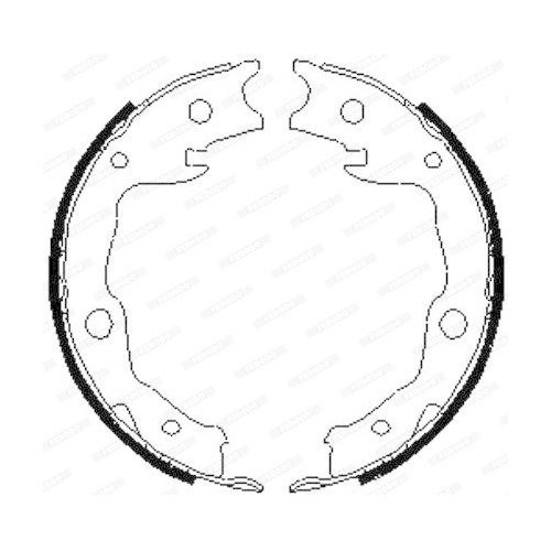 Bremsbackensatz Feststellbremse Ferodo FSB4035 Premier f&uuml;r Nissan Renault Toyota