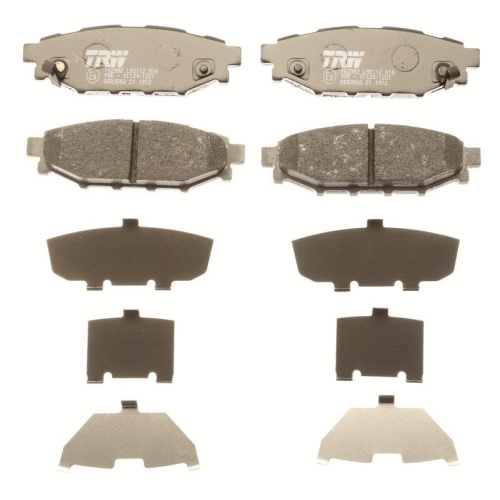 Bremsbelagsatz Scheibenbremse Trw GDB3568 f&uuml;r Subaru Toyota Scion Hinterachse