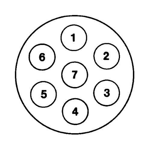 Socket Hella 8JB 001 943-041 for Mercedes Benz Mercedes Benz Jaeger Case Ih Same