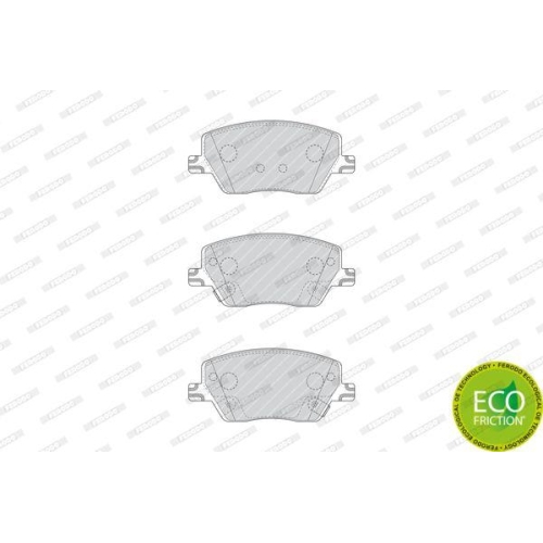 Bremsbelagsatz Scheibenbremse Ferodo FDB4799 Premier Eco Friction f&uuml;r Fiat