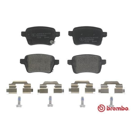 Bremsbelagsatz Scheibenbremse Brembo P23156 Prime Line f&uuml;r Fiat Hinterachse