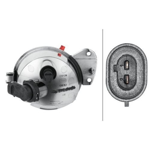 Nebelschlussleuchte Hella 2NE 011 112-051 f&uuml;r Opel General Motors Hinten Links