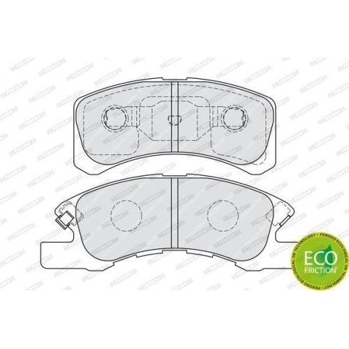 Bremsbelagsatz Scheibenbremse Ferodo FDB1988 Premier Eco Friction f&uuml;r Daihatsu