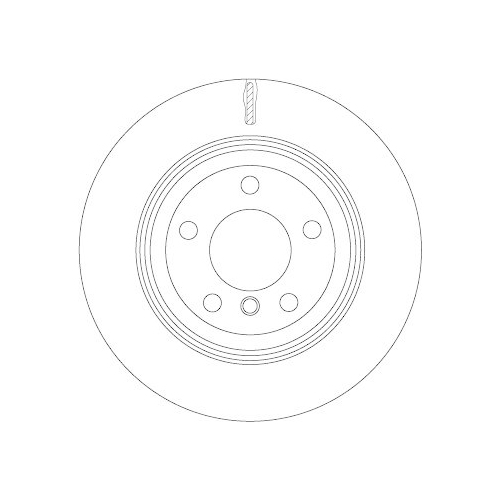 TRW 1X Bremsscheibe Hinterachse f&uuml;r Bmw f&uuml;r Fahrzeuge Mit 3. Sitzreihe